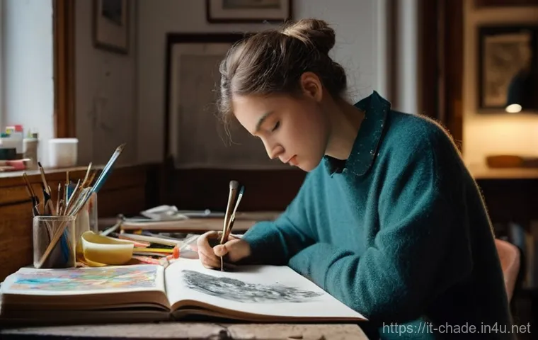 캐릭터 디자인의 상업적 활용과 도전 사례 - **Prompt for an emotionally resonant character:**
    "A captivating young artist, gender-neutral, w...