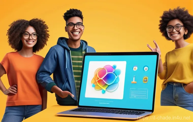 캐릭터 디자인 프리랜서 커뮤니티 추천 - "The Vibrant Online Creative Oasis"**

Generate an image depicting a diverse group of character desi...