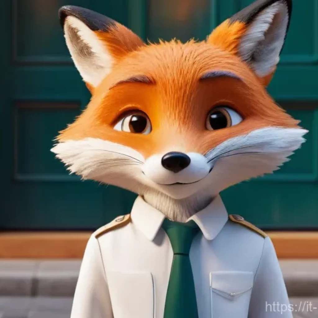 캐릭터 디자인의 산업적 가치 - **Prompt:** "A heartwarming and iconic character, a friendly and approachable anthropomorphic fox we...