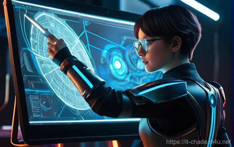 캐릭터 디자인의 시장 성장 가능성 - **Prompt:** A young, focused female character designer, with a stylish bob haircut and glasses, is w...