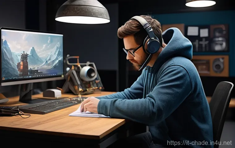 캐릭터 디자인 워크샵 팀 구성 노하우 - **Prompt: Cutting-Edge Creation: Embracing New Technologies**
    "An advanced character design lab,...