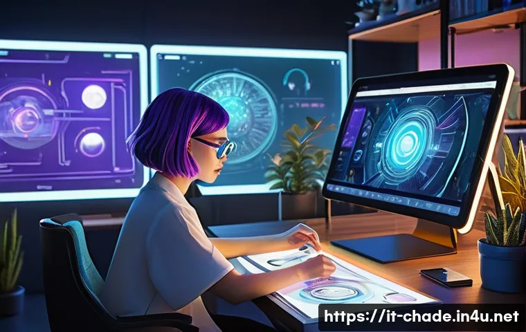 캐릭터 디자인의 글로벌 학술적 연구 동향 - **Prompt for Character Design Process with AI:**
    "A talented female character designer in her la...