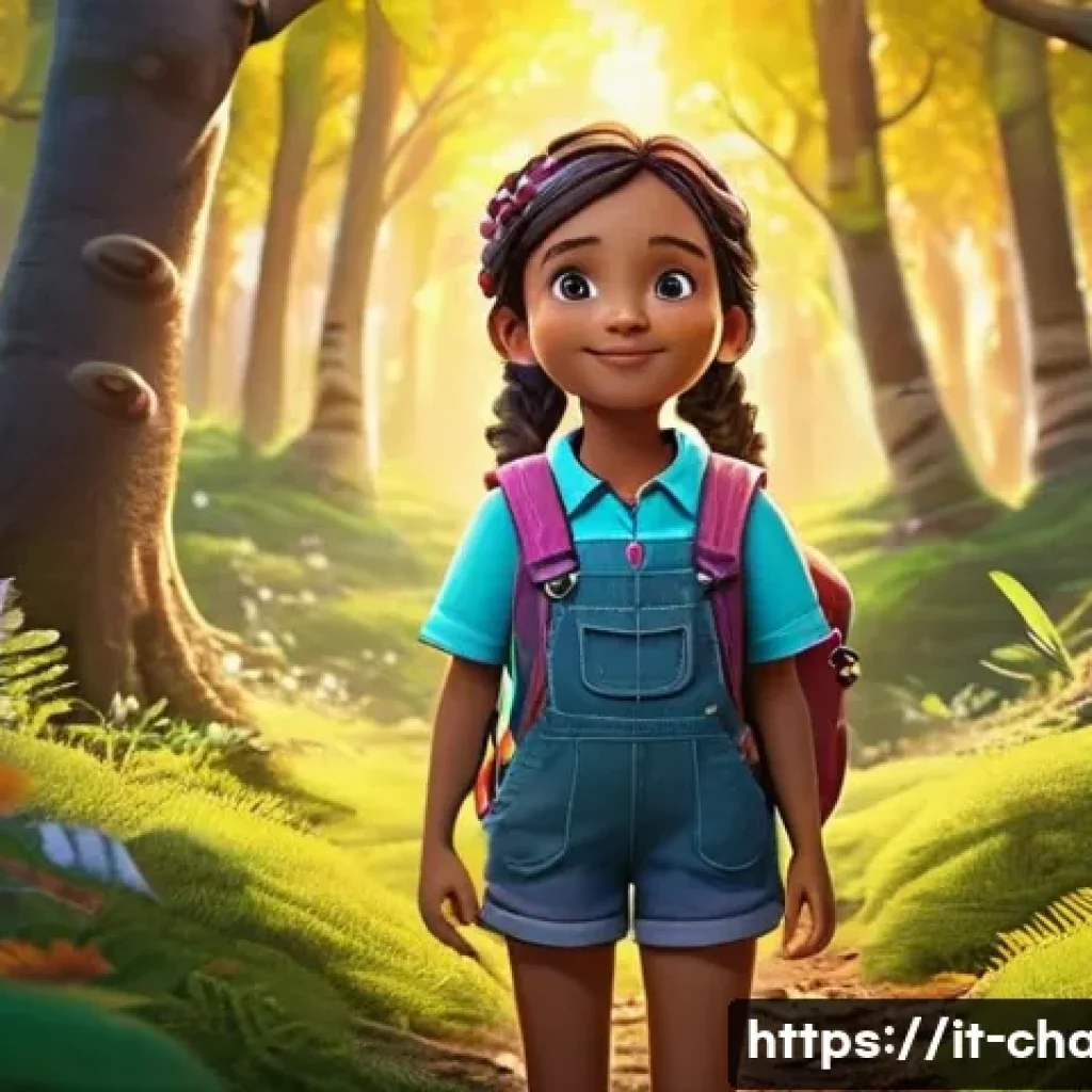 캐릭터 디자인 프로젝트 관리 실무 - **A Whimsical Forest Explorer:**
    "A curious and optimistic young girl, approximately 8-10 years ...