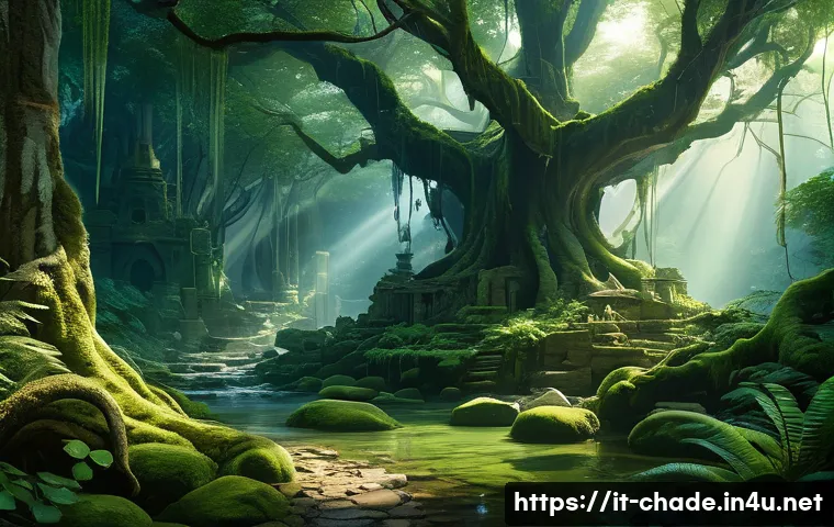 캐릭터 디자인과 게임 컨셉 아트의 차이 - **Prompt: The Verdant Heart of Aethelgard**
    "A wide-angle, breathtaking digital painting of a fa...