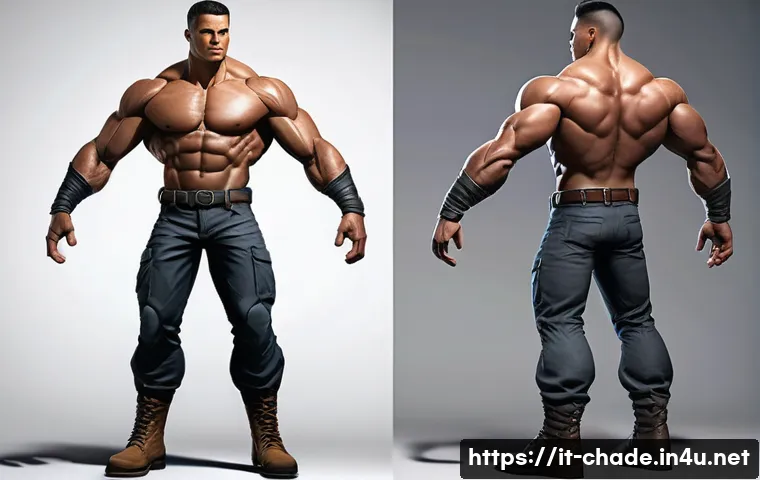 캐릭터 디자인 자격 시험 필기 요령 - A detailed character design sketch featuring a confident, bold hero standing in a dynamic pose that ...