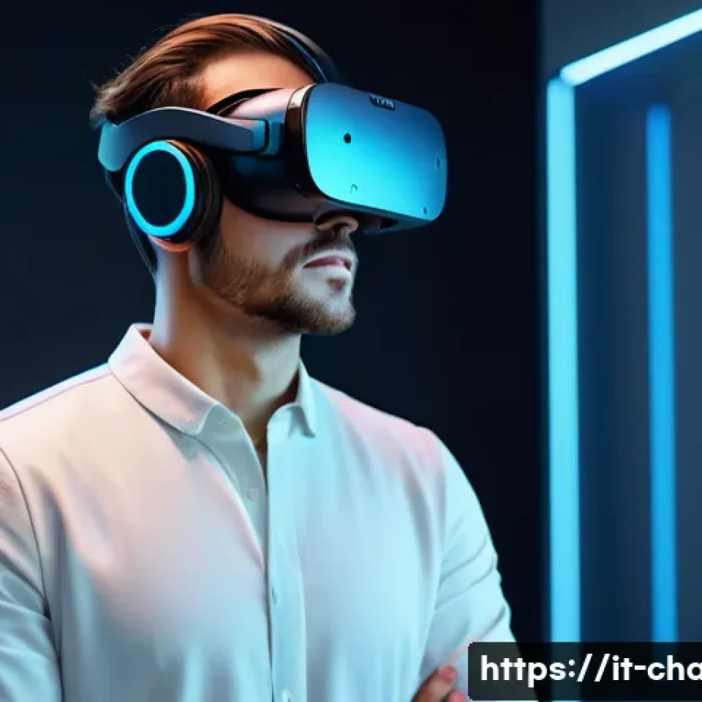 캐릭터 디자인 업계 주요 기업 정보 - A futuristic character designer immersed in a vibrant virtual reality studio, wearing sleek casual a...