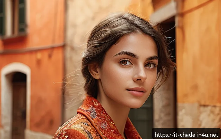 캐릭터 디자인의 강력한 감정 표현법 - A close-up portrait of a young Italian woman with subtle microexpressions: a slight eyebrow contract...