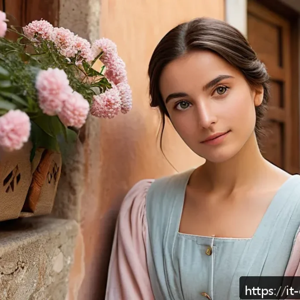 캐릭터 디자인 관련 논문 및 자료 - A shy Italian female character in her early 20s, wearing modest pastel-colored clothing inspired by ...