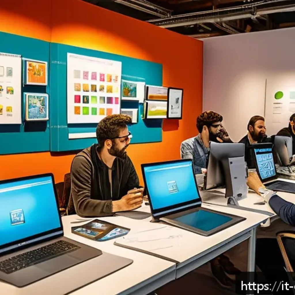 캐릭터 디자인 인턴십 기회 찾는 법 - A vibrant and modern Italian animation studio workspace during a character design workshop at Romics...