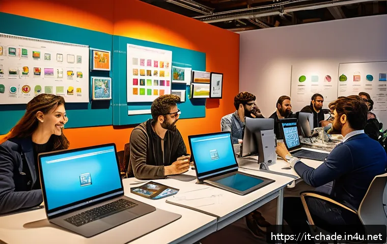 캐릭터 디자인 인턴십 기회 찾는 법 - A vibrant and modern Italian animation studio workspace during a character design workshop at Romics...