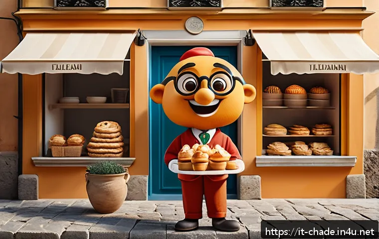 캐릭터 디자인 관련 비즈니스 사례와 관련된 연구 동향 - A friendly and colorful mascot character designed for an Italian startup in the food industry, weari...